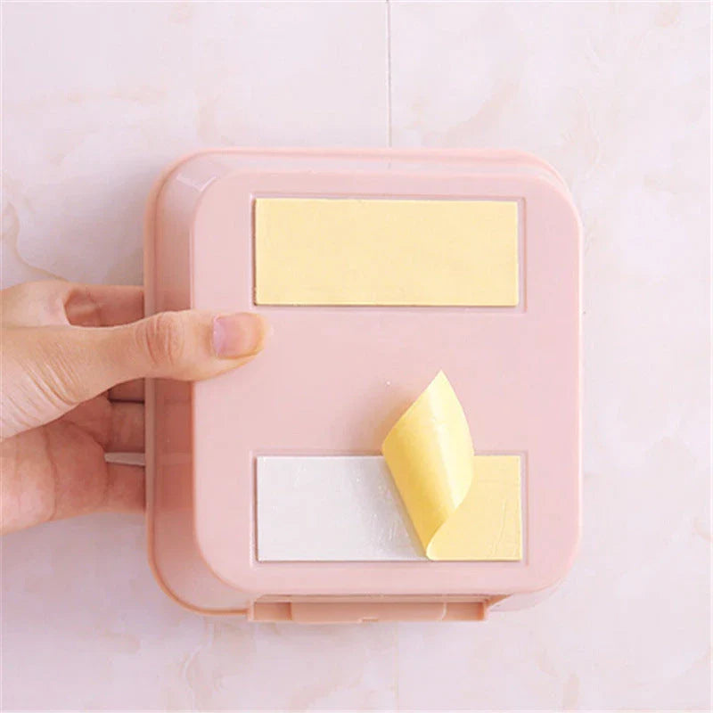 Decorative wall shelf for make-up storage in Nordic colours