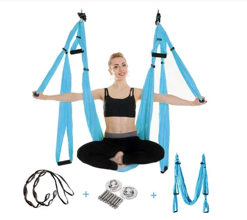 Anti Gravity Yoga Hammock in various colours for aerial fitness and relaxation