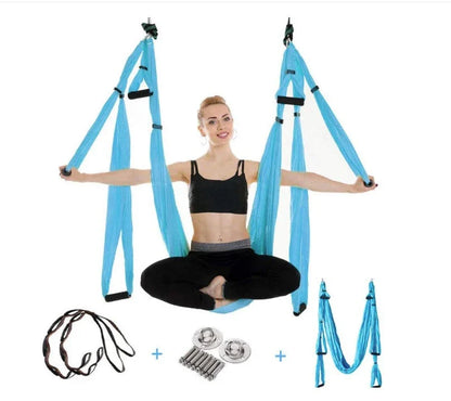Anti Gravity Yoga Hammock in various colours for aerial fitness and relaxation