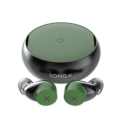 SONGX TWS wireless Bluetooth earphones with star-ring design and USB-C case