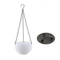 Injection moulded 210mm plastic hanging basket with 450mm chain in one of seven colour options.