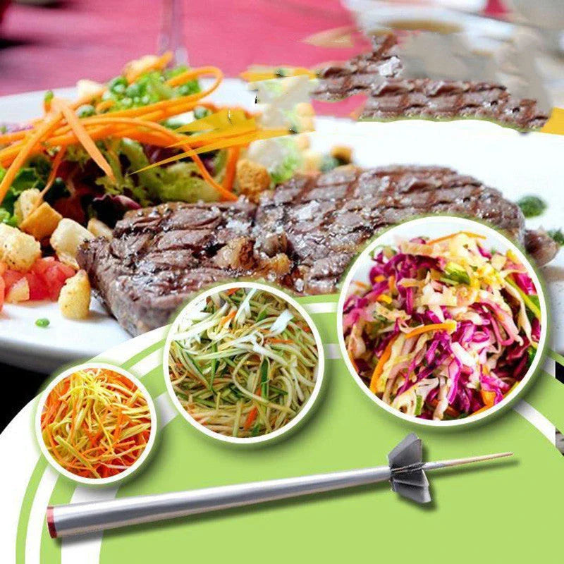 Stainless Steel Plum Blossom Scallion Cutter for even vegetable slices