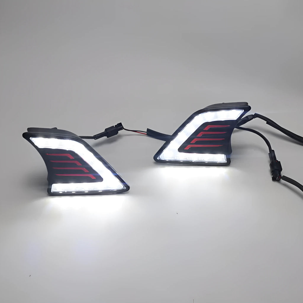 Black ABS fog light LED day light for Toyota Hilux - 12V 1W replacement front bumper lamp