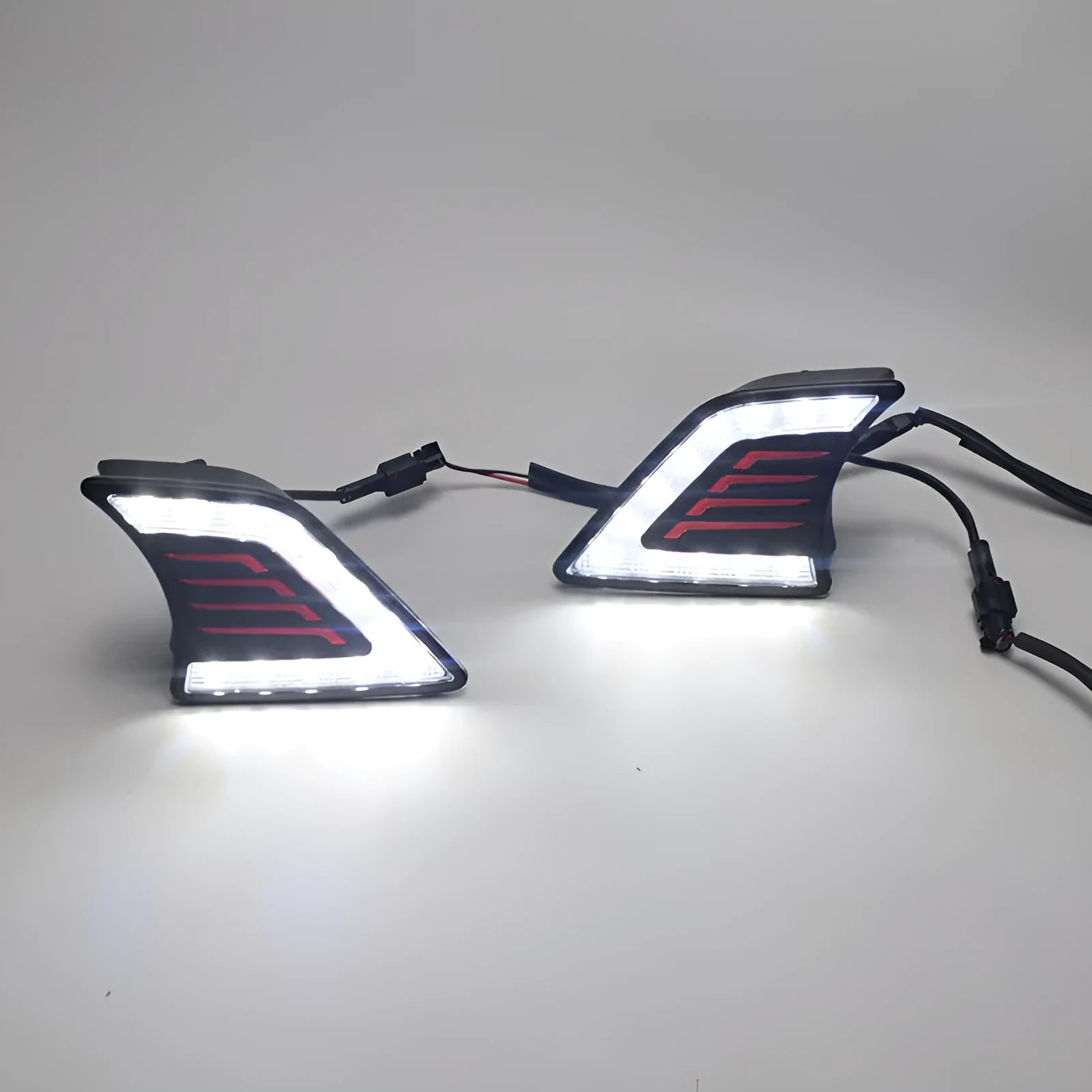 Black ABS fog light LED day light for Toyota Hilux - 12V 1W replacement front bumper lamp