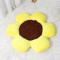 Round flower-shaped blue cat nest measuring 85cm with sponge and PP cotton filling