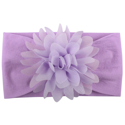 Handmade chiffon flower headband for babies in various colours