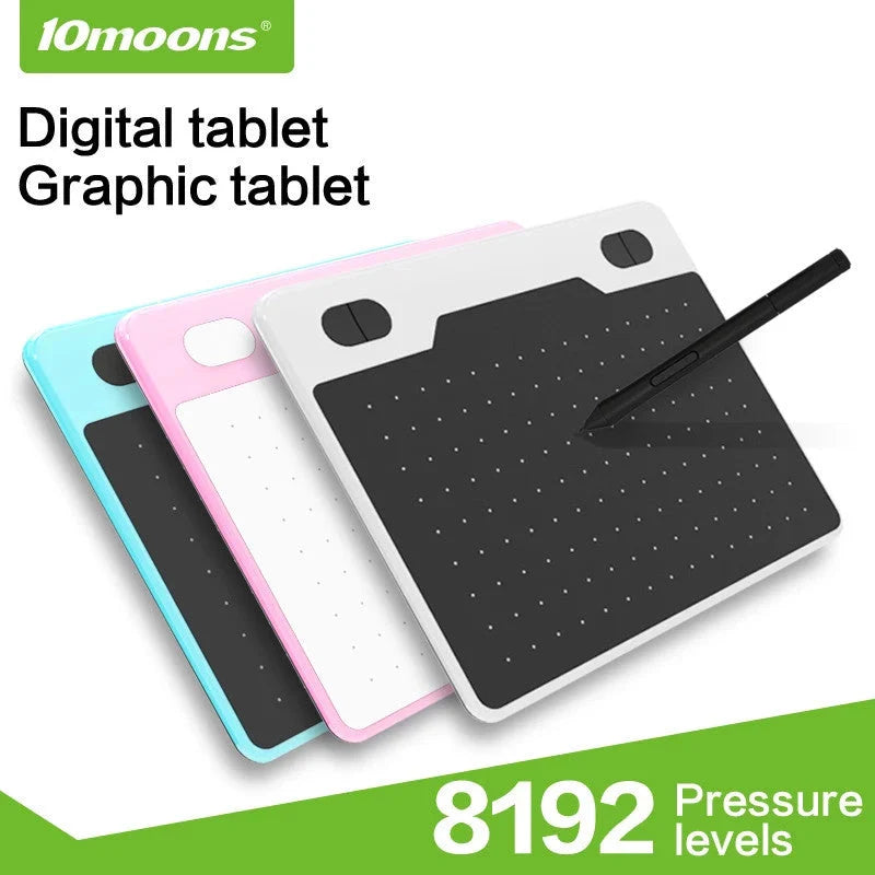 Inch Ultralight Graphic Tablet with Battery-Free Pen for digital drawing