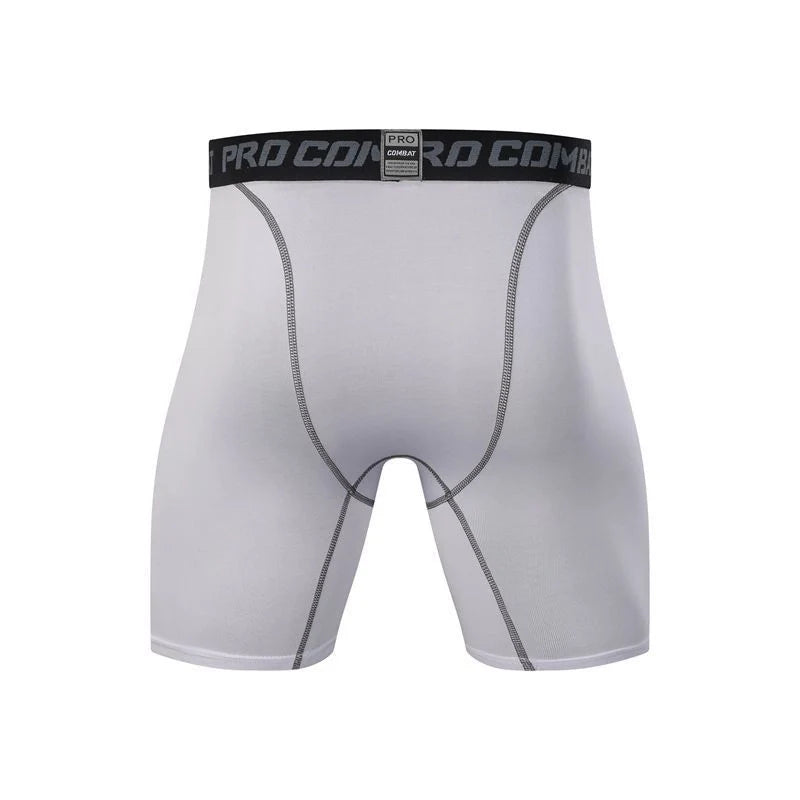 Men's black and white sports tights in milk silk fabric for spring and summer activities