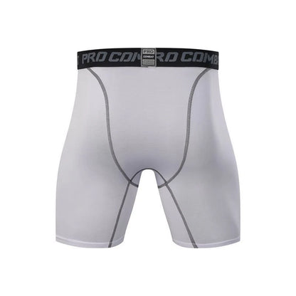 Men's black and white sports tights in milk silk fabric for spring and summer activities