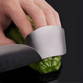 Stainless steel finger guard for vegetable cutting hand protection