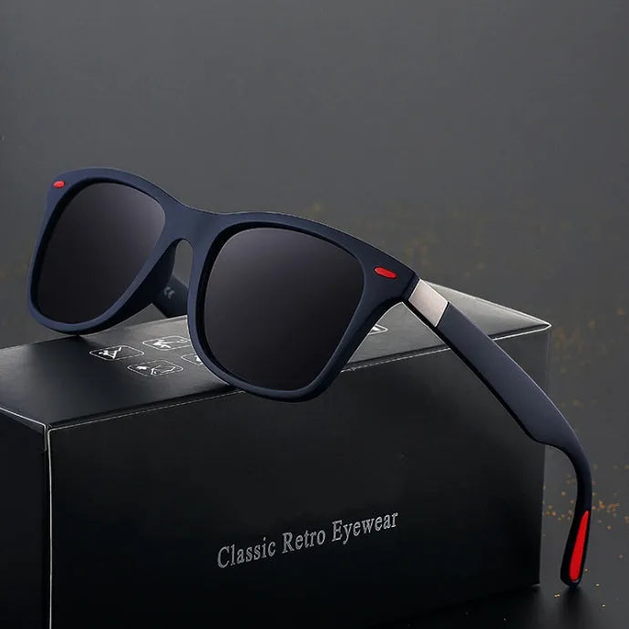 Classic men's polarized retro sunglasses with TAC lens UV400 protection in vintage style