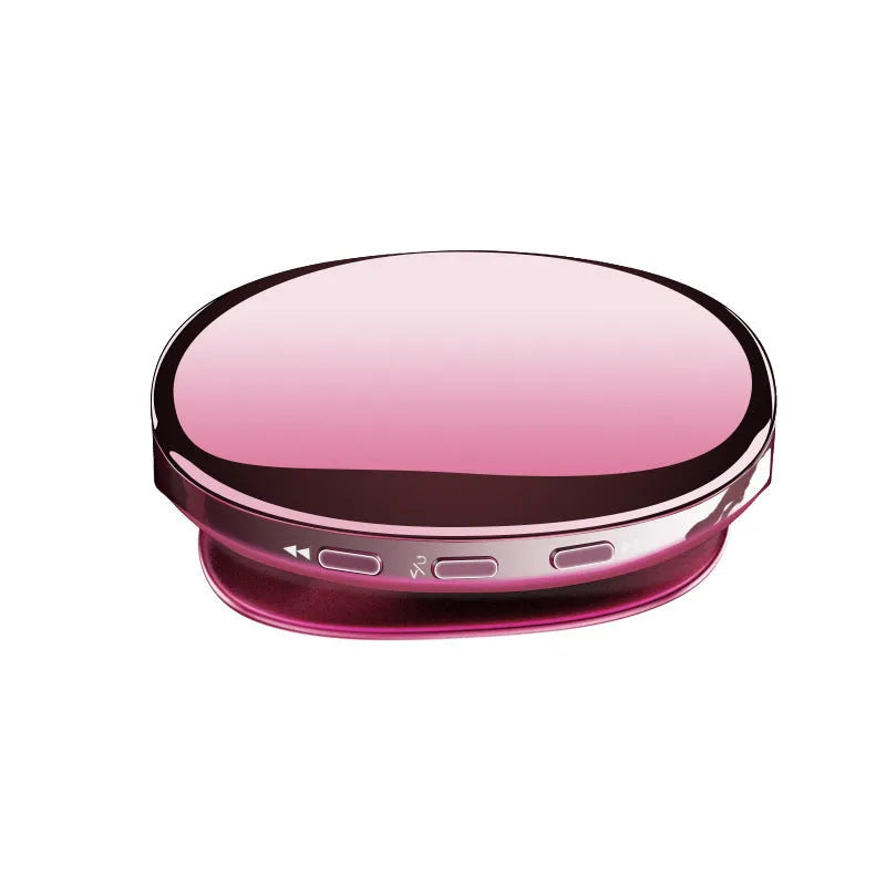 Bluetooth MP4 music player in black, blue, or rose gold with OLED screen and push-button controls.