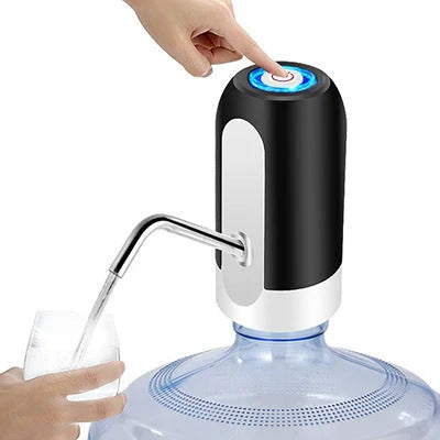 Automatic water bottle pump with USB charging, smart water dispensing device for home and office use