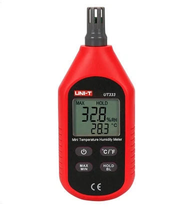 UT333 mini temperature and humidity meter with LCD backlit display
