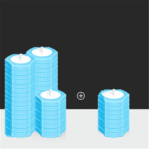 Disposable toilet brush with plastic handle and sponge head for hygienic cleaning