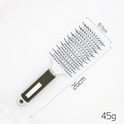 Ultra-Soft Detangling Hair Brush with Scalp Massage - Premium Bristles and Nylon for Effortless Tangle-Free Hair