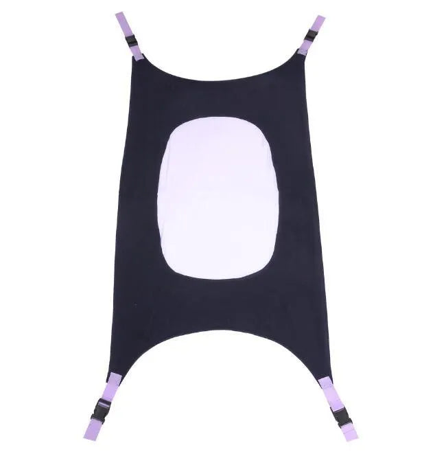 Portable crushed velour baby hammock attached to a crib, shown in pink colour.