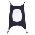 Portable crushed velour baby hammock attached to a crib, shown in pink colour.