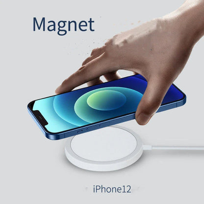 Magnetic desktop phone stand for iPhone Pro Max with wireless charging feature