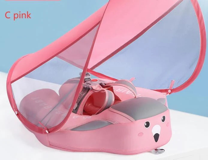 Baby swimming ring with 3D space layer fabric for safe and enjoyable water play