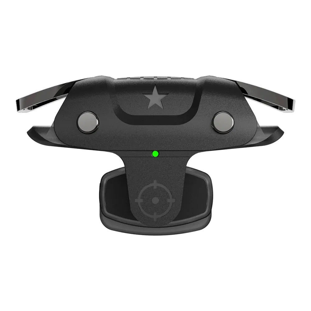 Black F5 mobile phone game controller measuring 5 by 2.5 by 2.96 centimetres