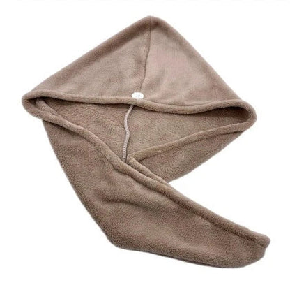 Microfiber hair dryer cap for women, 60x25cm, available in multiple colors