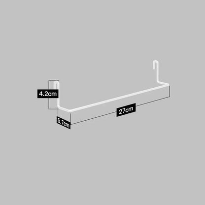 Stainless steel kitchen wall storage rack with hole plate for customisable organisation