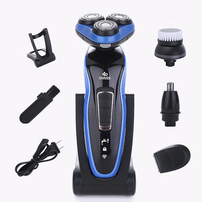 4-in-1 Electric Shaver with Triple Blade for Men - Compact and Rechargeable