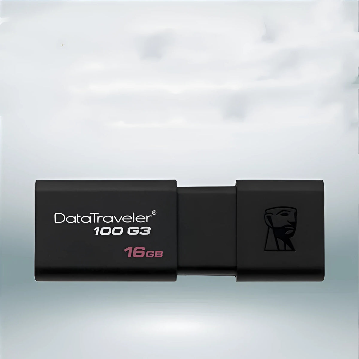 Black ABS dual-use USB flash drive with sliding cover for mobile phone and computer