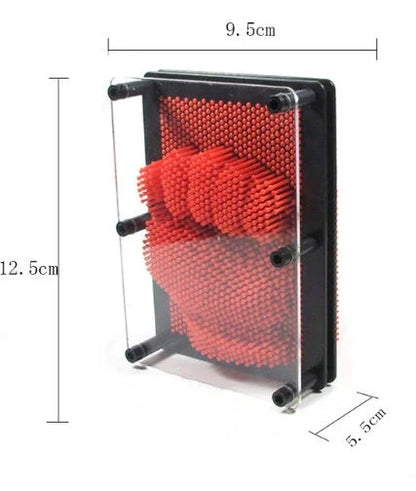 Customizable 3D Sculpture Frame - Create stunning 3D sculptures in seconds by pressing any object onto the array of pins