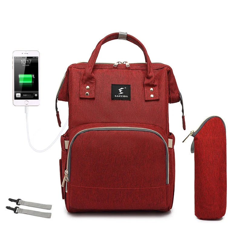 Portable Folding Crib Mummy Bag in green, grey, black, and pink options