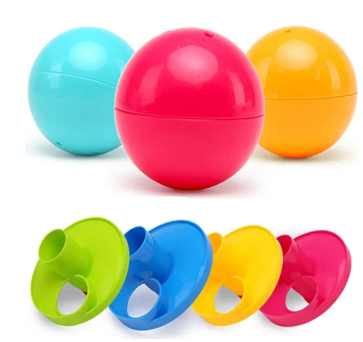 Puzzle rolling ball baby toy 17x18x40.5cm in as-shown colour with music and stacking function