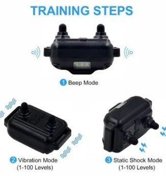 Advanced waterproof dog training collar with remote control and adjustable stimulation levels