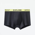 Men's cotton mid-waist underwear in assorted colour combinations on a white background.