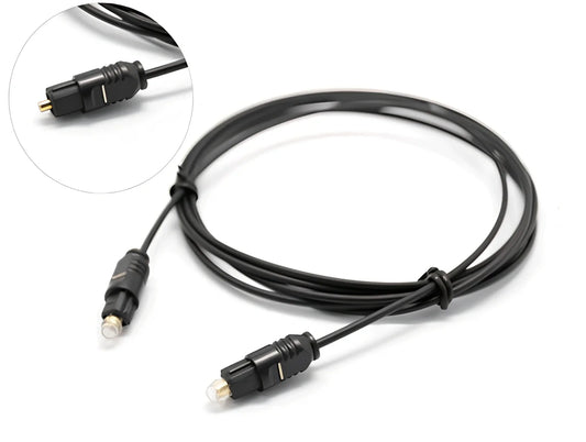 OD2.2 mm optical audio fibre cable with PVC jacket, 1-core imported fibre for digital transmission, lengths up to 30 m