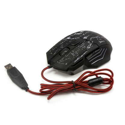 Ultra-thin transparent gaming mouse with luminous function and 1200DPI resolution