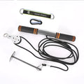 Qianjin stick fitness equipment with nylon handle pull rope, pulley, and bell piece support