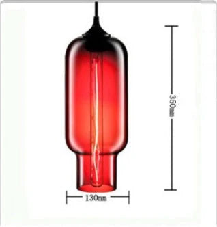 Nordic Modern Loft Pendant Lamp with glass body and adjustable height