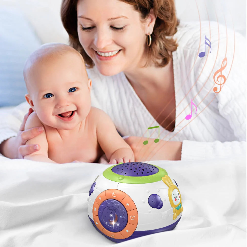 Starry Sky Night Light Projector with soothing lights and sounds for children's bedrooms