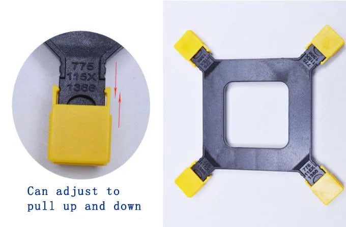 Black plastic CPU support bracket for Intel LGA2011 LGA1150 LGA1155 LGA1156 LGA1366 motherboards