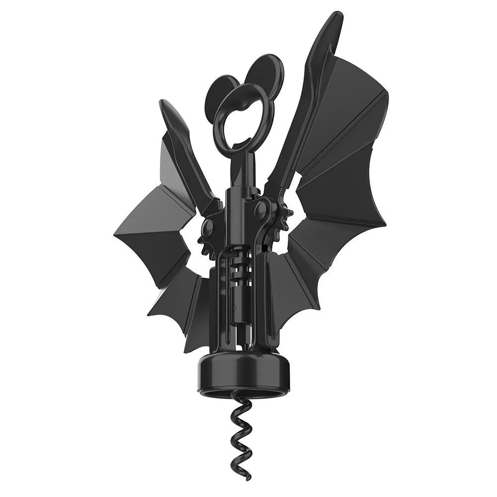2-in-1 wine bottle opener and bat bottle opener in zinc alloy, 179x167.2mm, with simple packaging