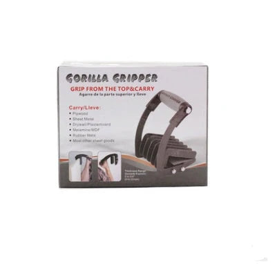 Metal and wood panel handle with quick clip for easy panel transport