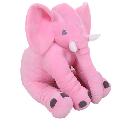 Blue 40cm plush elephant doll with PP cotton filling, short plush fabric, cute animal design for baby comfort