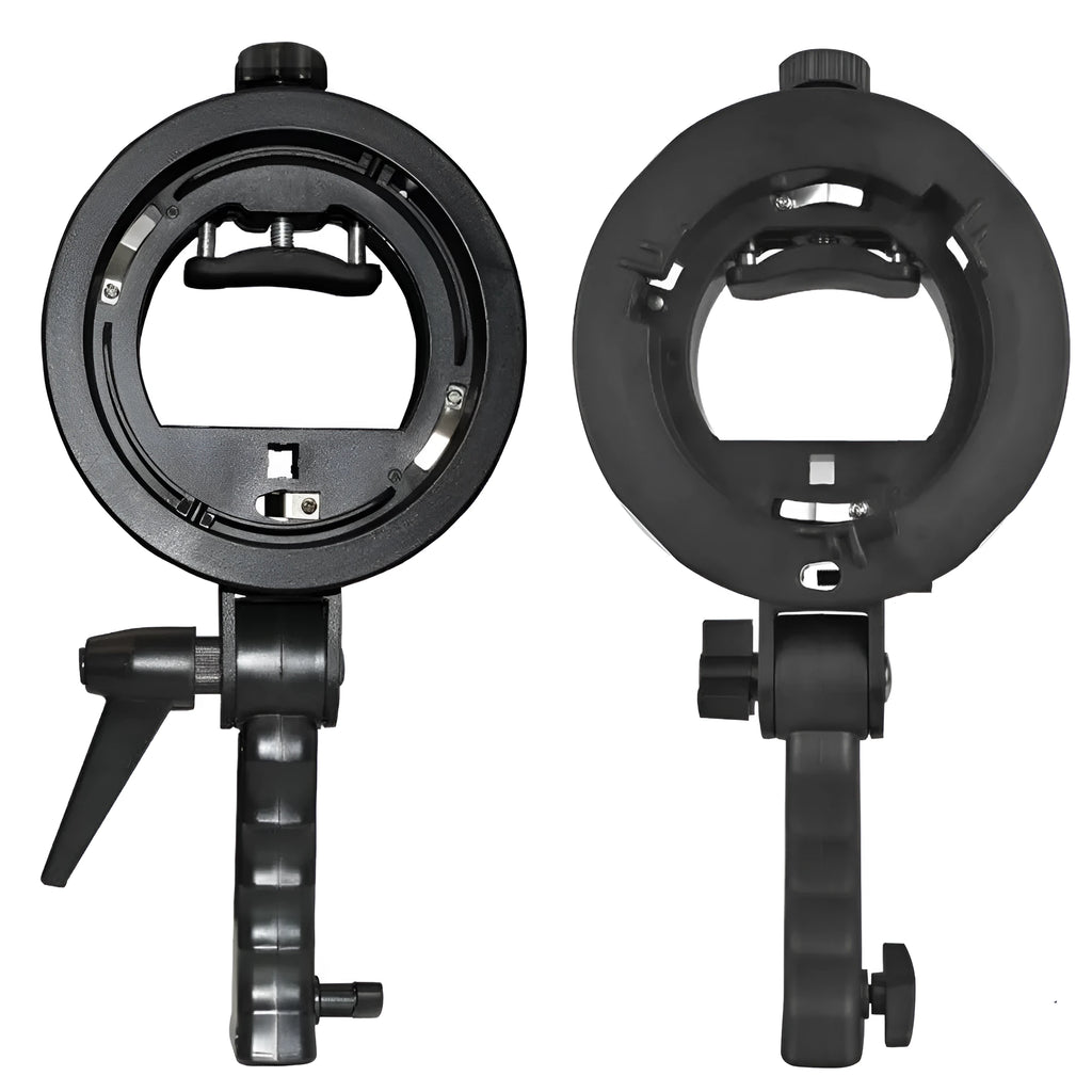 S-type chuck bracket for flashlight mounting made from ABS plastic, 250mm length, handheld photography accessory