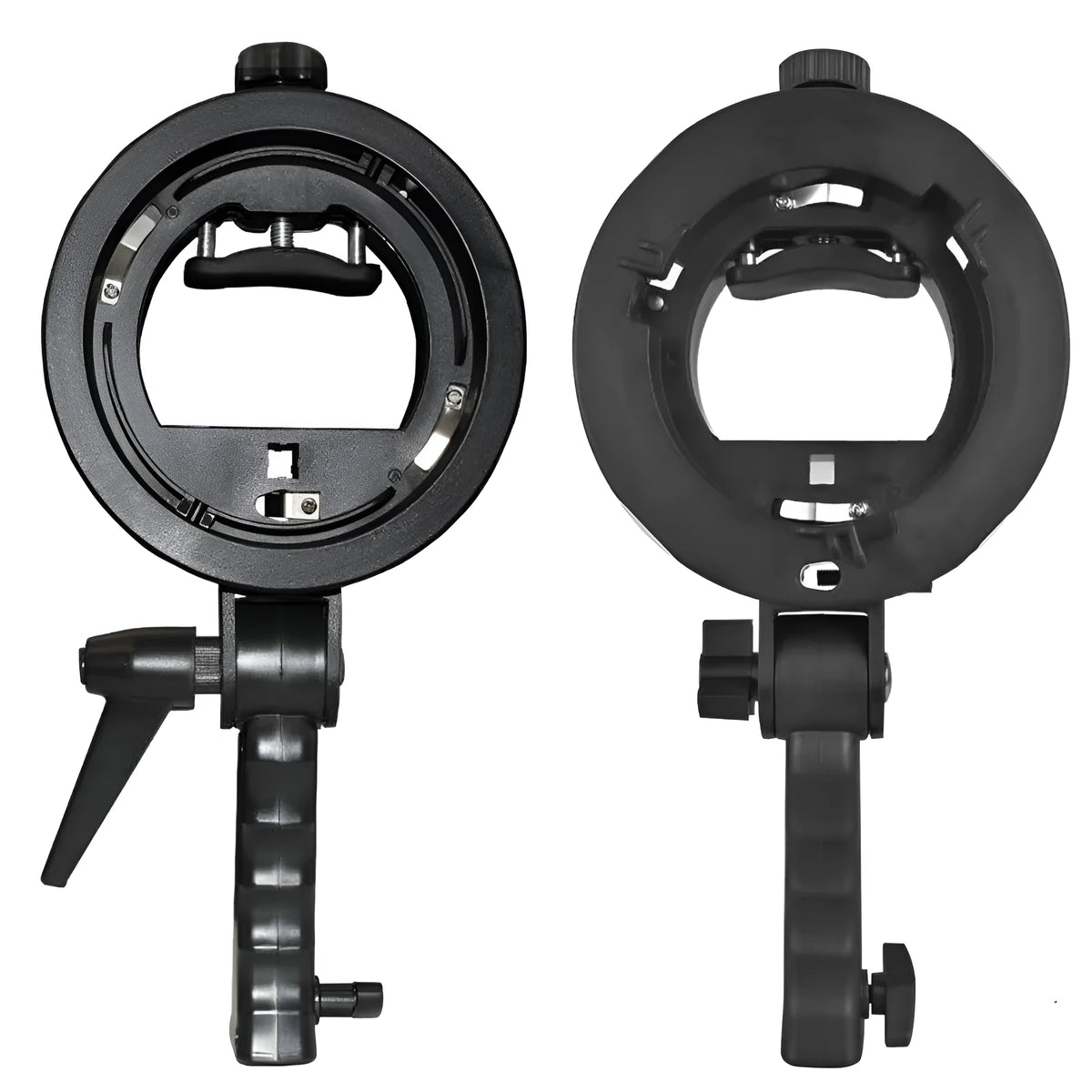 S-type chuck bracket for flashlight mounting made from ABS plastic, 250mm length, handheld photography accessory