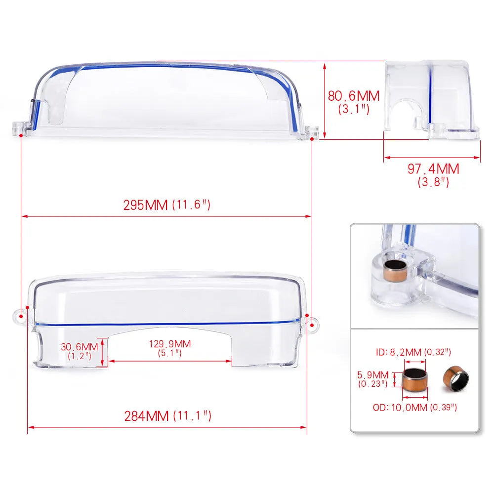 Transparent plastic car gear cover for Lexus and Toyota JZ chassis vehicles