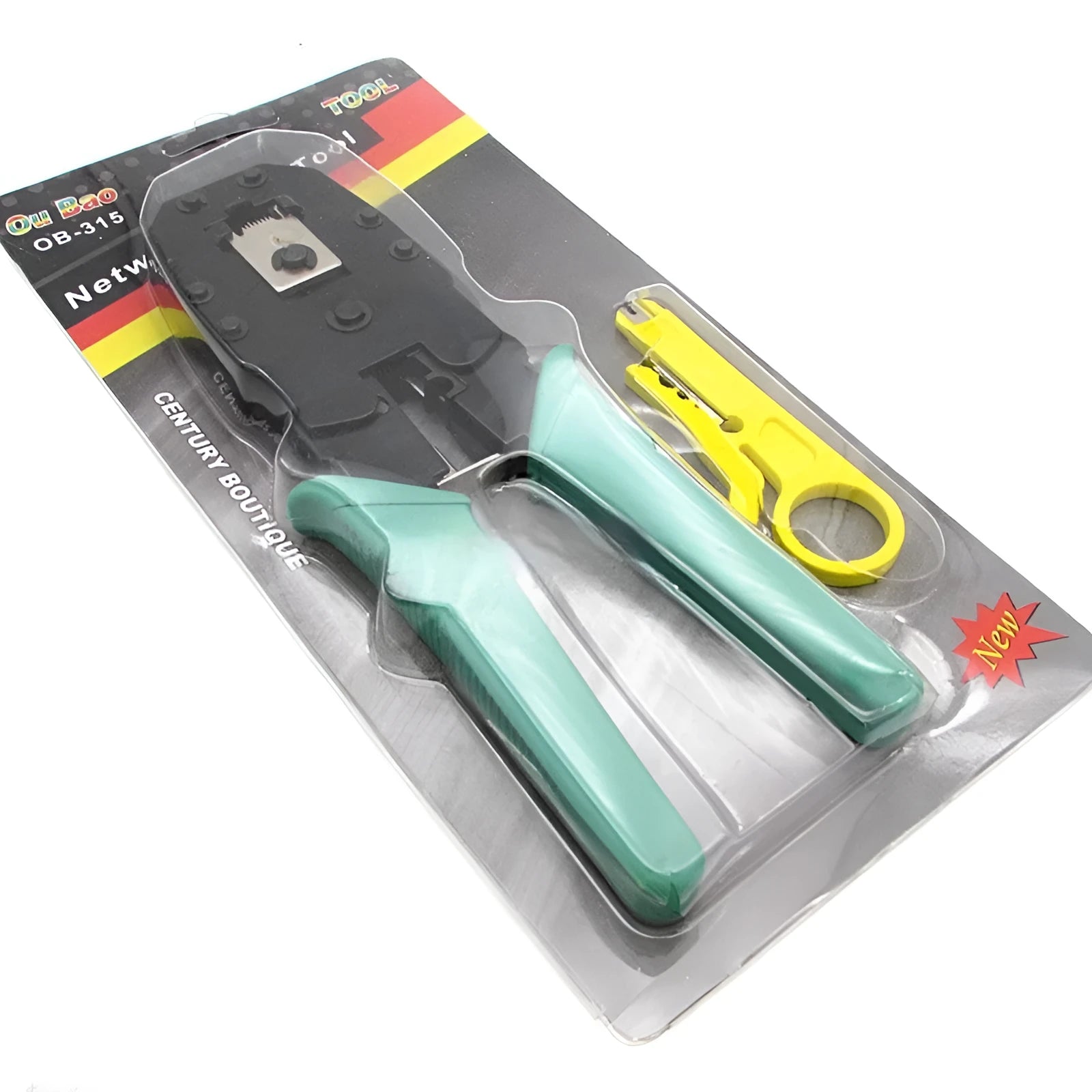 SZ-315 multifunctional network cable crimping pliers with rubber handle for RJ45 and phone wire termination