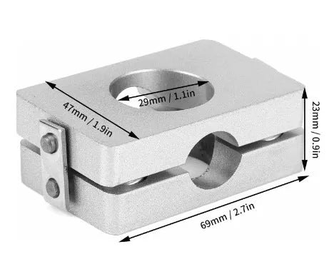 Silver metal LSD conversion board for Honda Civic and BMW E36 differential upgrade.