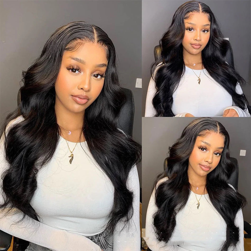 Stylish Body Wave Human Hair Lace Front Wig for a natural look