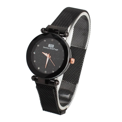 Star Watch in stainless steel with onion crown and small three-pin function